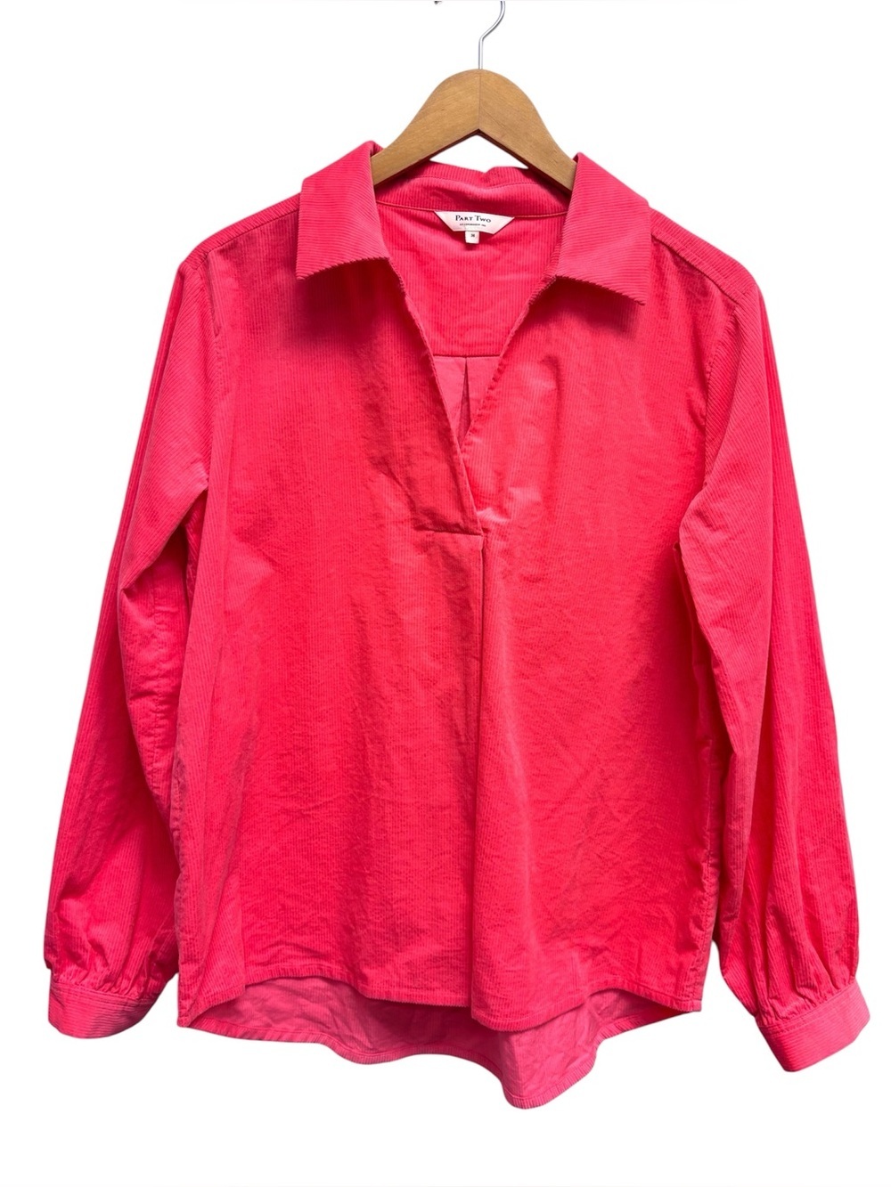 Part Two Copenhagen Corduroy Popover Blouse